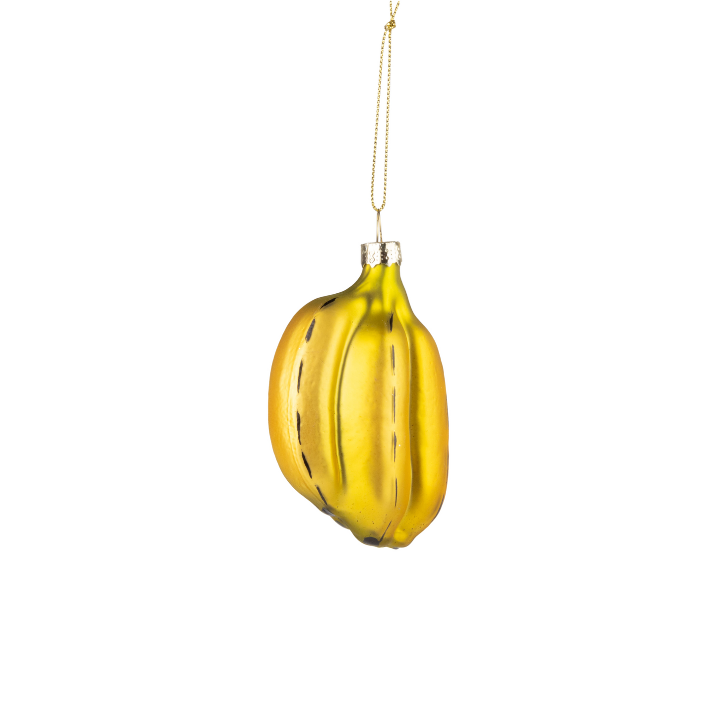 Banana Cluster Glass Ornament