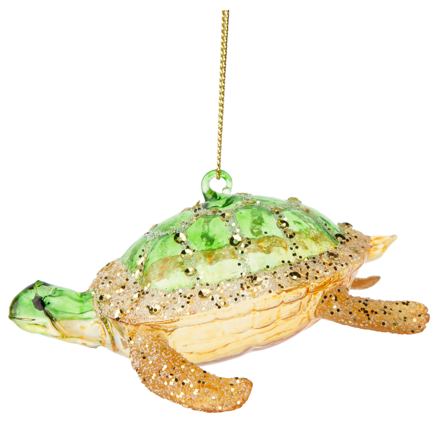 Sea Turtle Glass Ornament