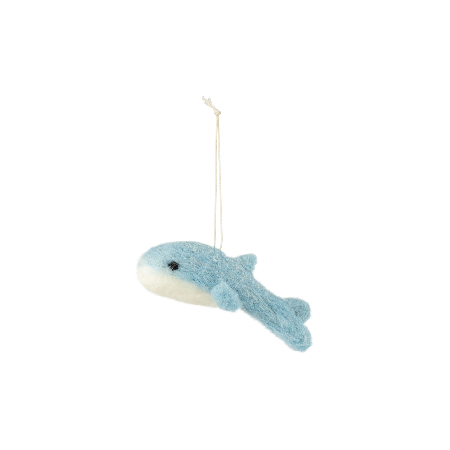 Blue Whale Felt Ornament