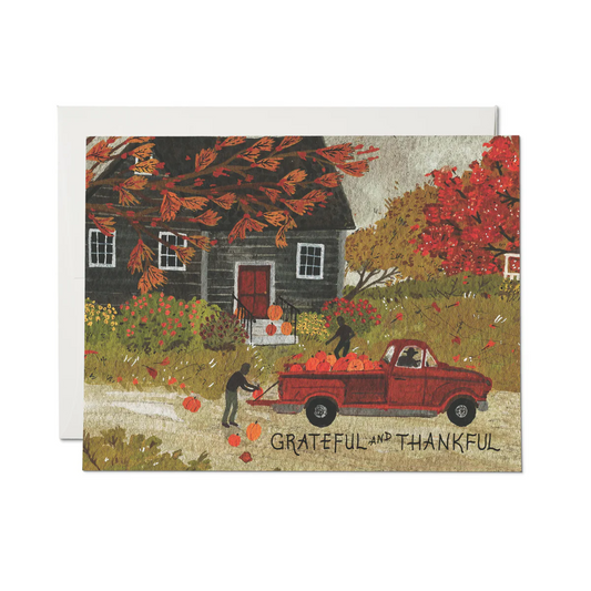 Pumpkin Truck Thankful Card