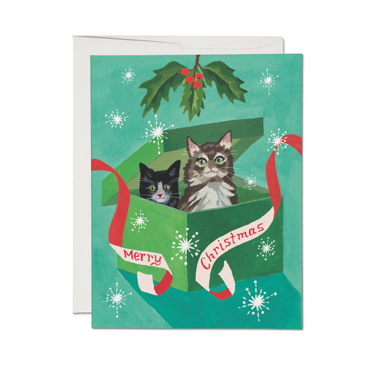 Meowy Christmas Holiday Card