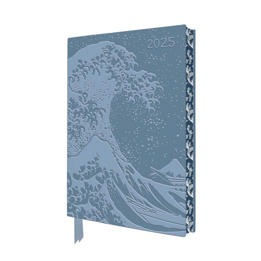 Katsushika Hokusai: The Great Wave 2025 Vegan Leather Planner