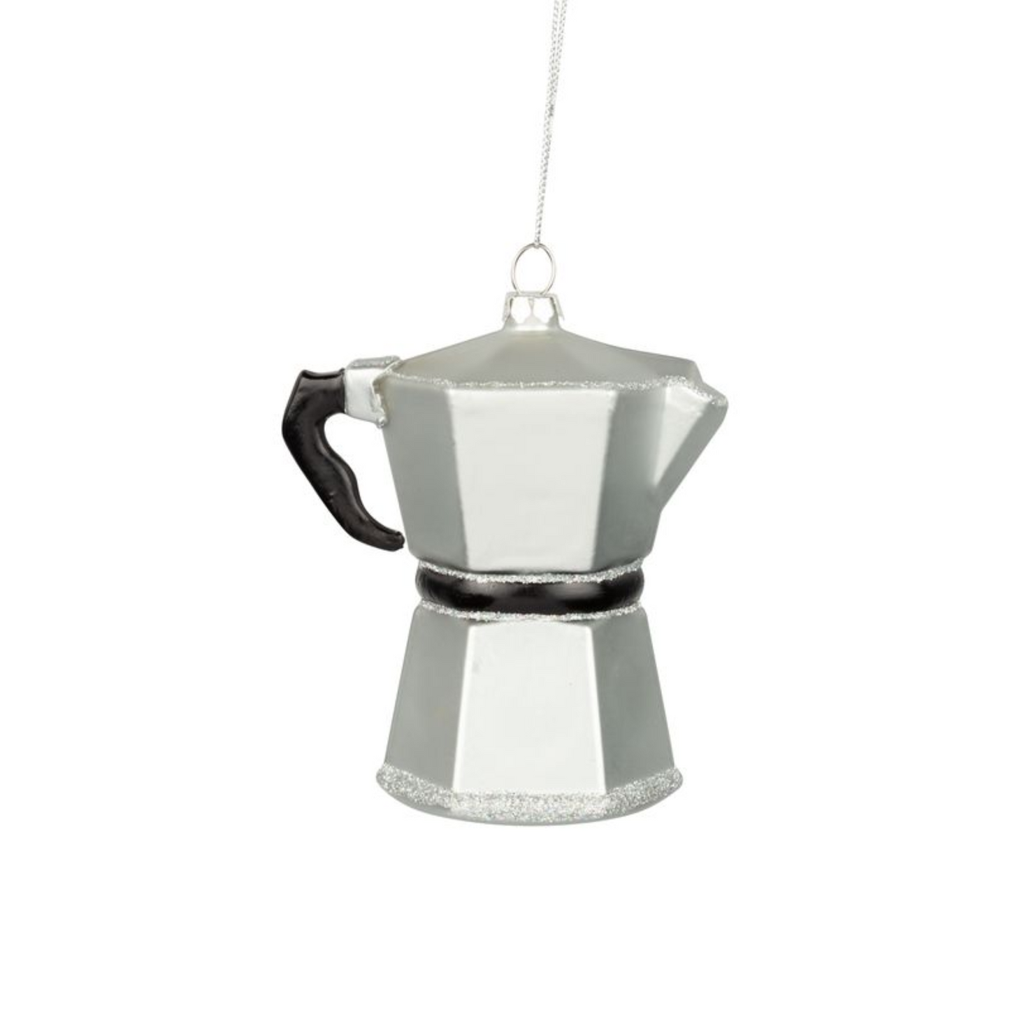 Espresso Pot Glass Ornament