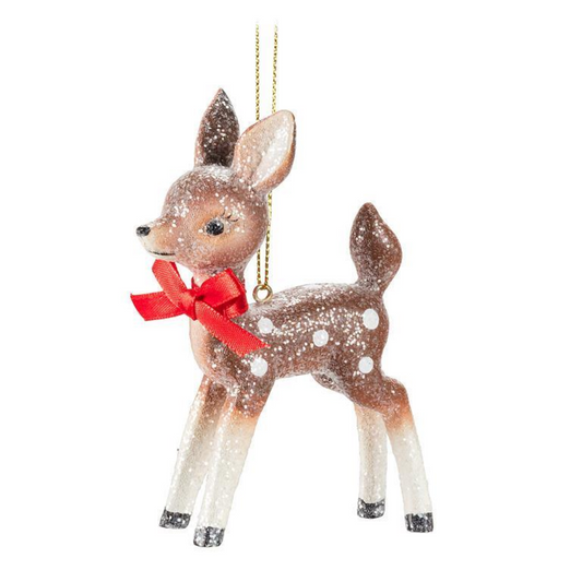 Vintage Standing Fawn Ornament