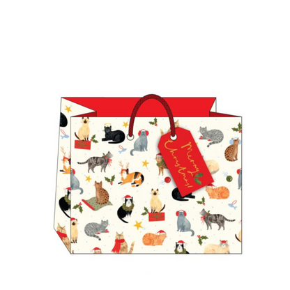 Christmas Cats Gift Bag