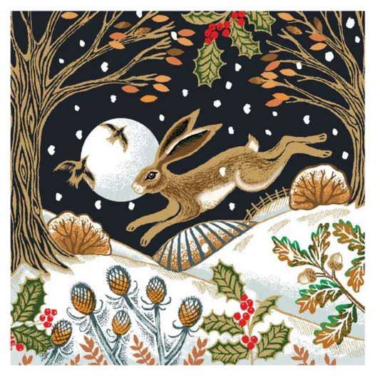 Woodland Hare Boxed Holiday Cards