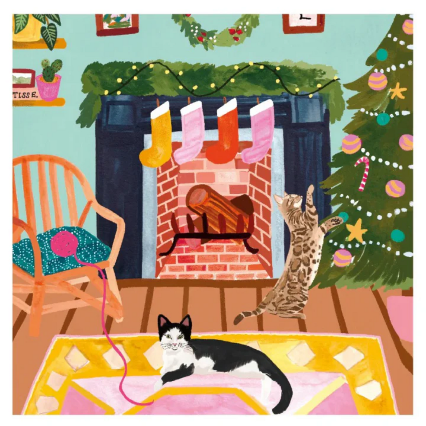 Cats At Christmas Boxed Holiday Cards