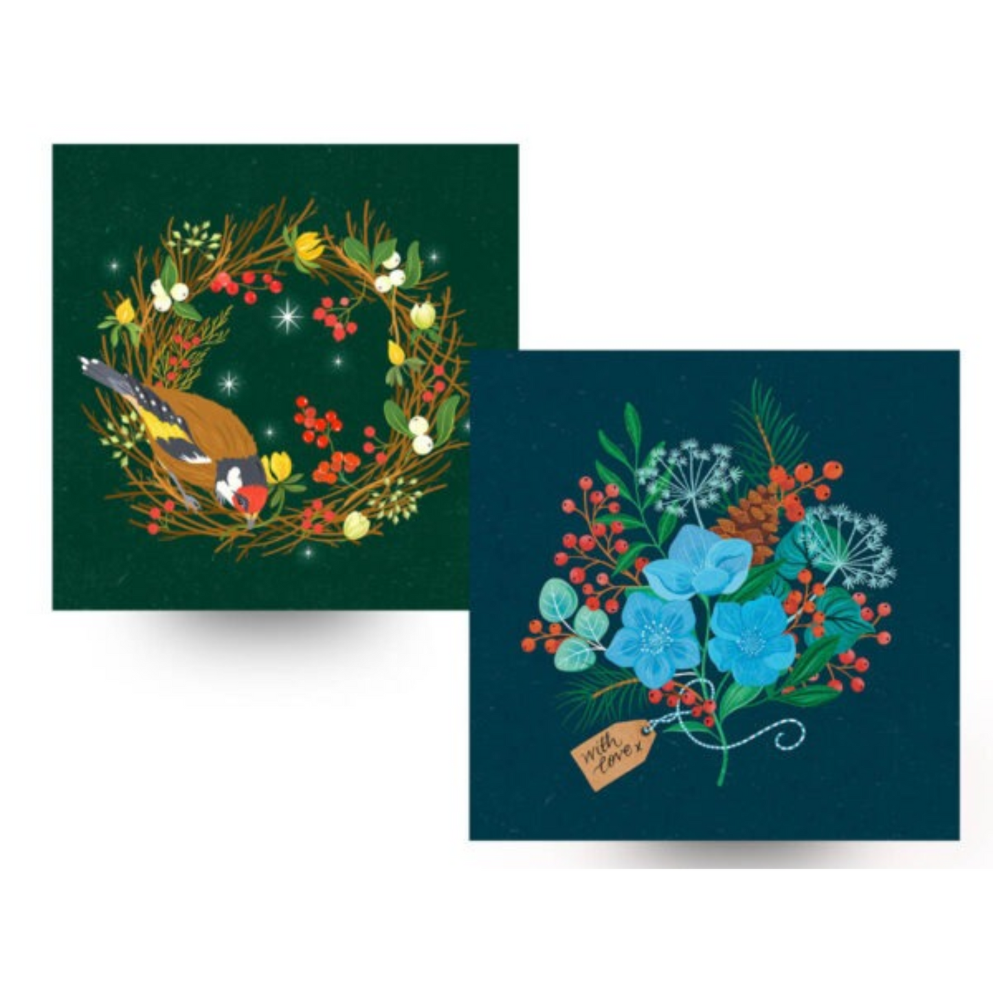 Goldfinch & With Love Boxed Holiday Cards