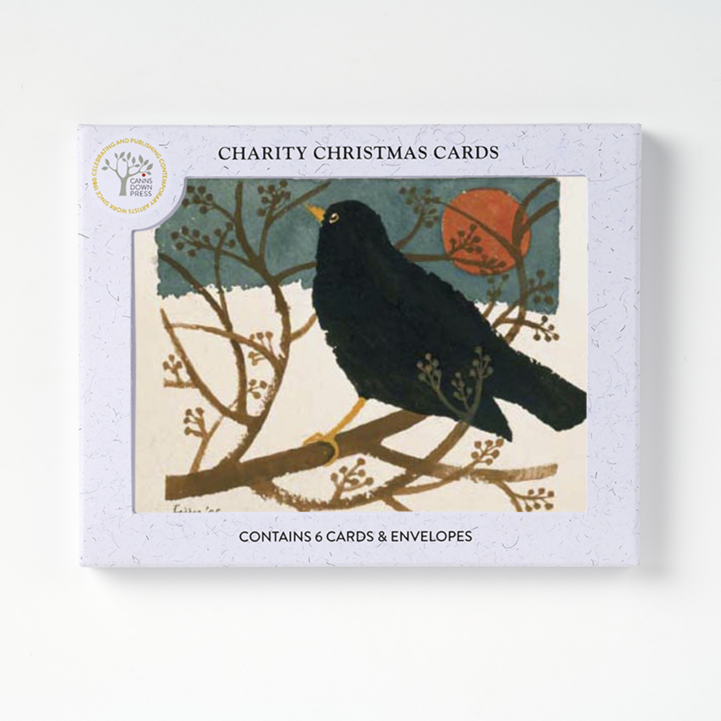 Blackbird In the Snow Boxed Holiday Cards