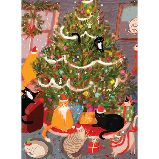 Christmas Tree Cats Boxed Holiday Cards