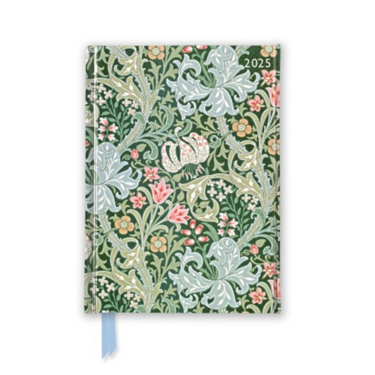 William Morris: Golden Lily Foiled Pocket 2025 Planner