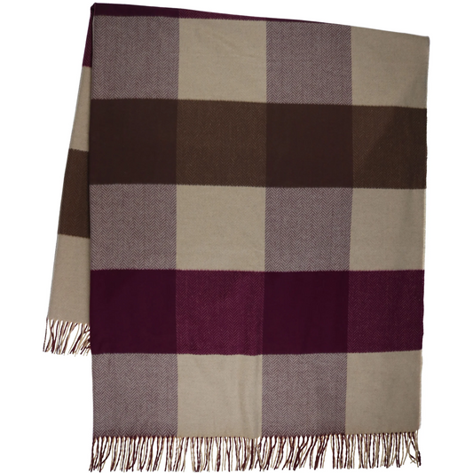 Sustainability Edition Plaid Reclaimed Cotton Cashmink Throw