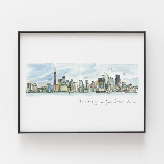Toronto Skyline Archival Print 8x10