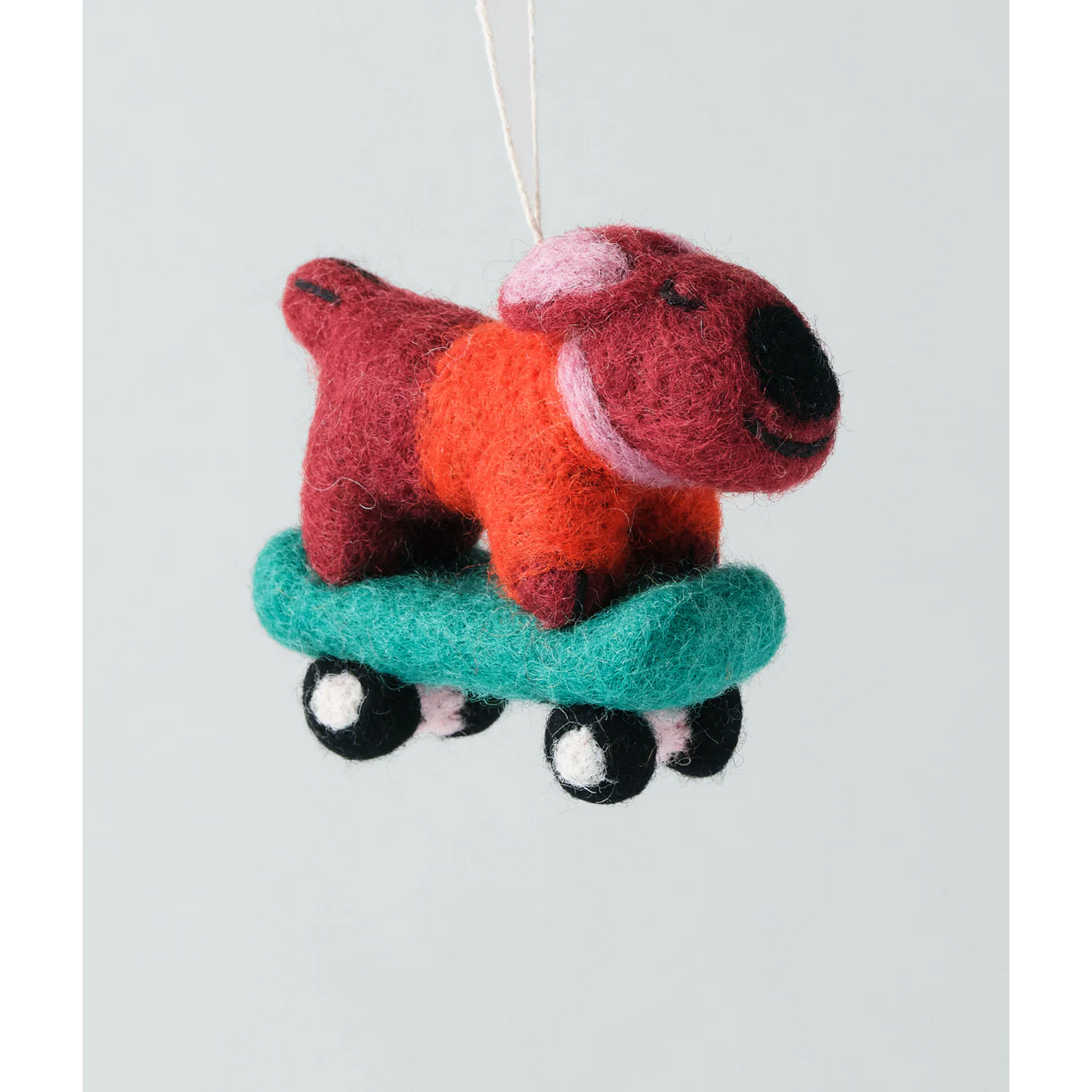 Bert, Skateboarding Dog Felt Ornament