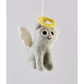 Gabby, The Cat Angel Felt Ornament