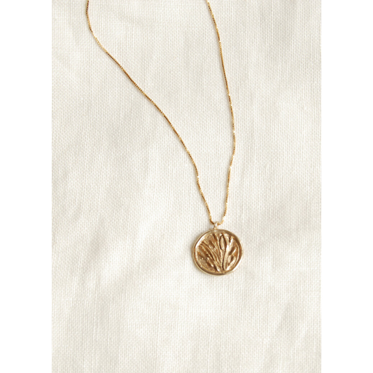 Edge Medallion Necklace