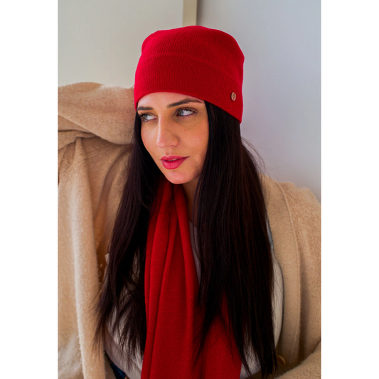 Signature Jersey Knit Cashmere Slouch Hat