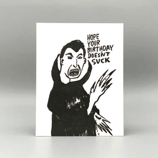 Birthday Sucks Card