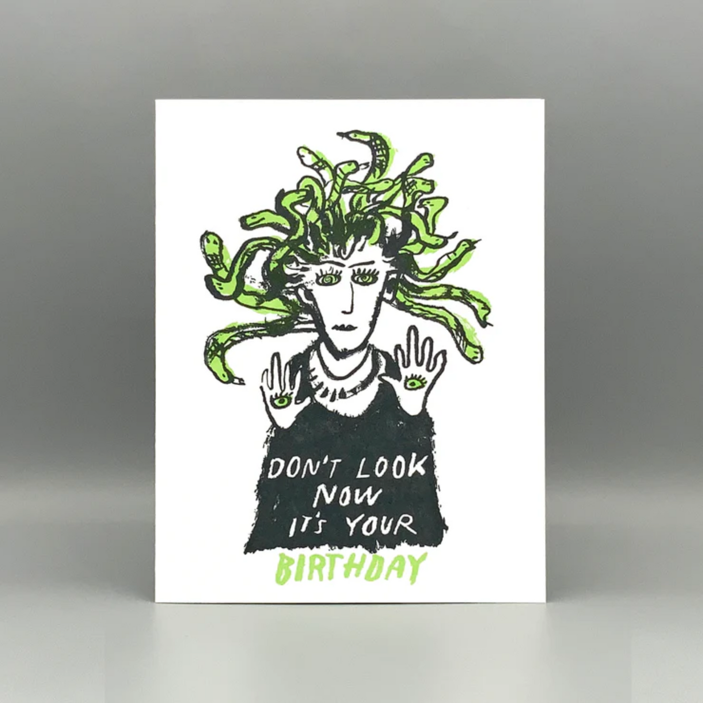 Medusa Birthday Card