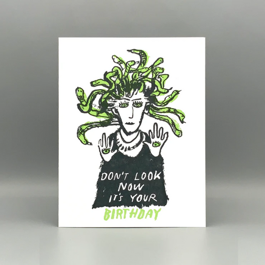 Medusa Birthday Card