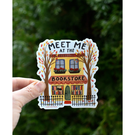 Meet Me At The Bookstore Sticker