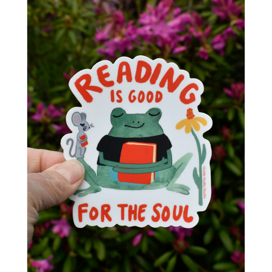 Reading Is Good For The Soul Sticker