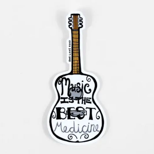 Music Is The Best Medicine Sticker