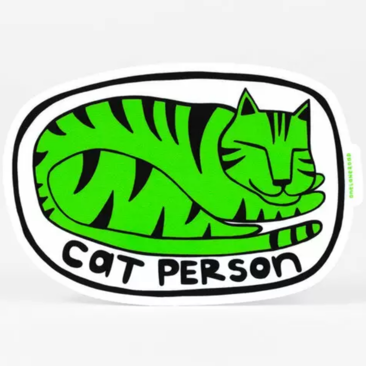 Cat Person Sticker