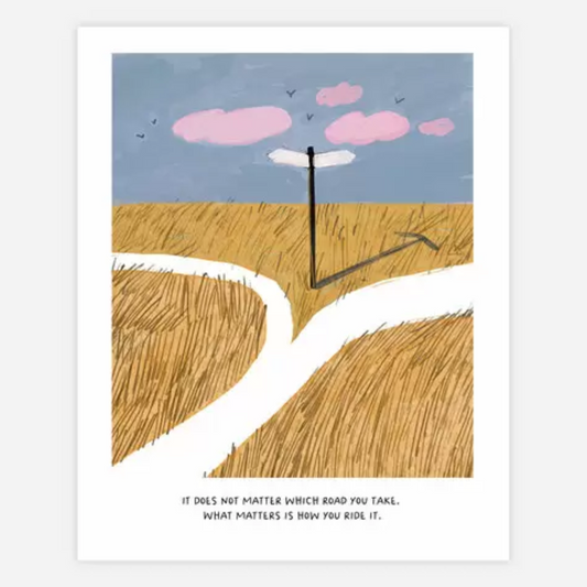 Road Not Taken Giclee Print 8x10