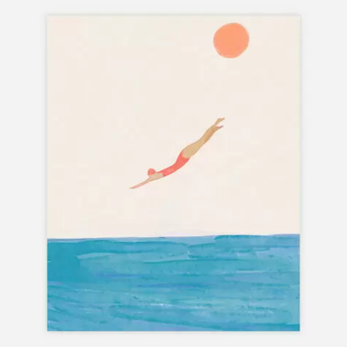 Dive In Giclee Print 8x10