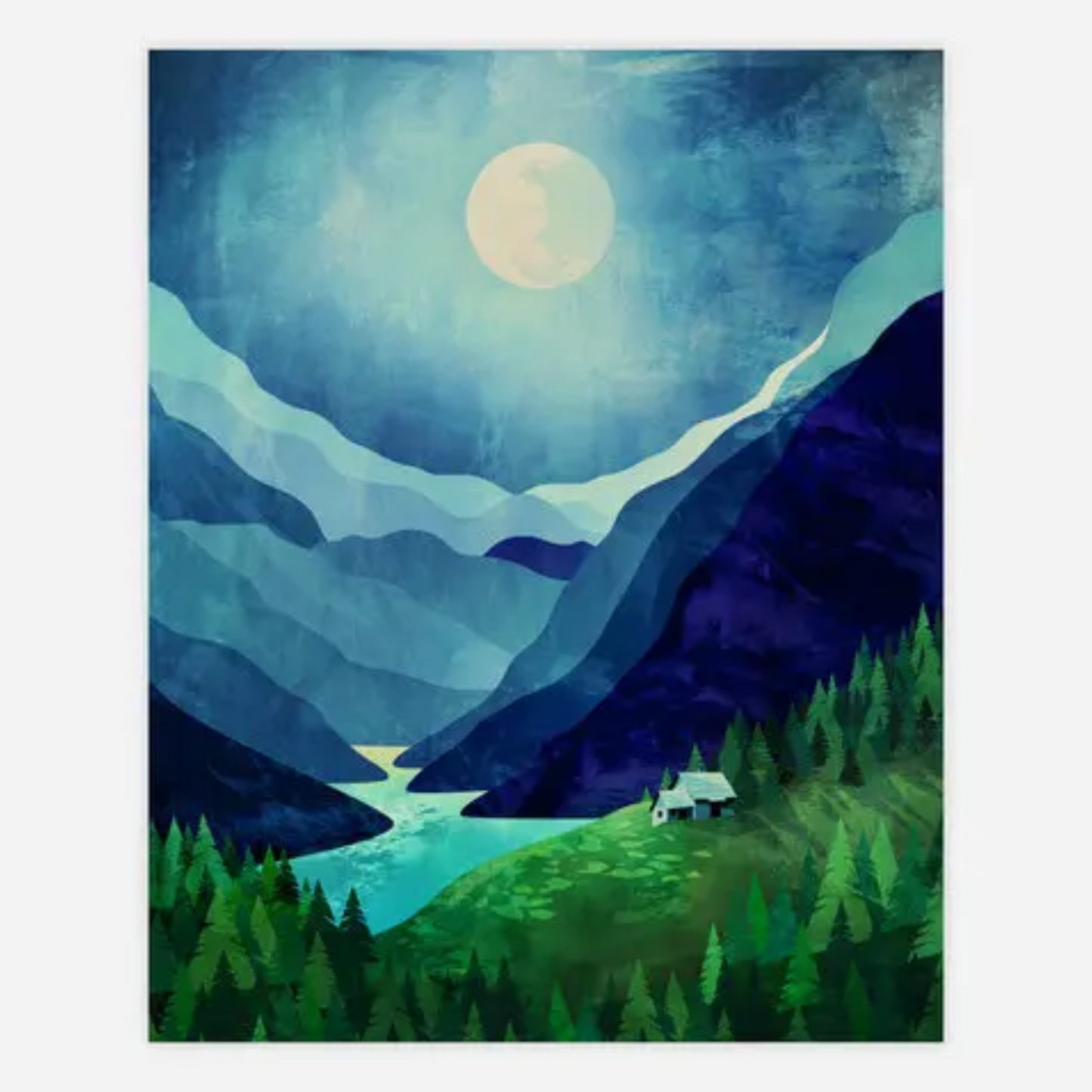 Moonlight Shadow Giclee Print 8x10