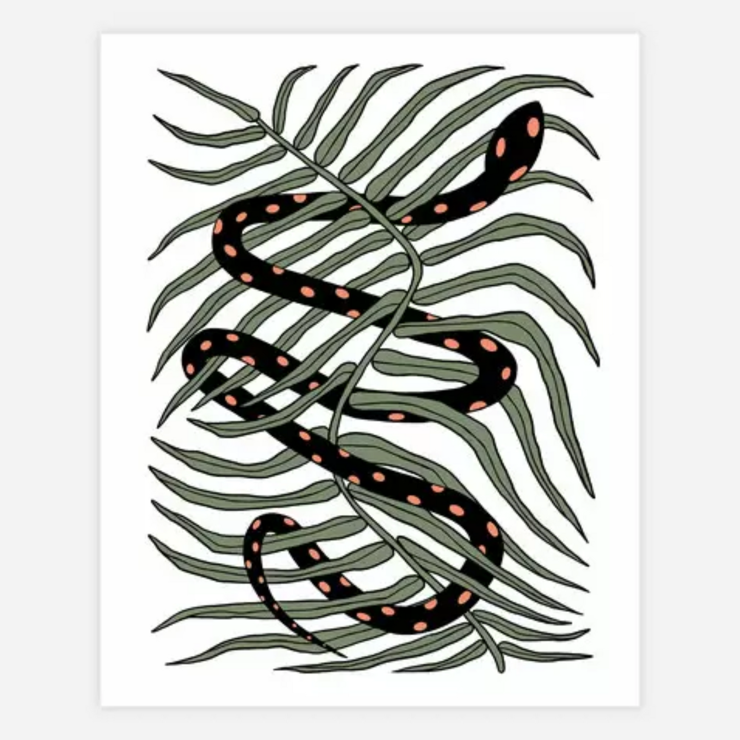 Hissing Fauna Archival Print 8x10