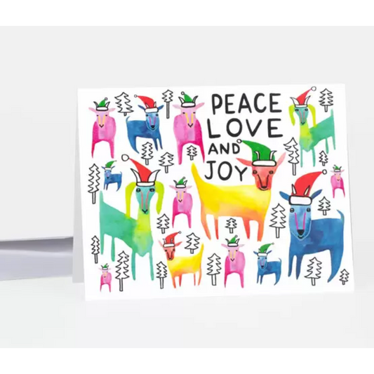 Peace Love and Joy Holiday Card