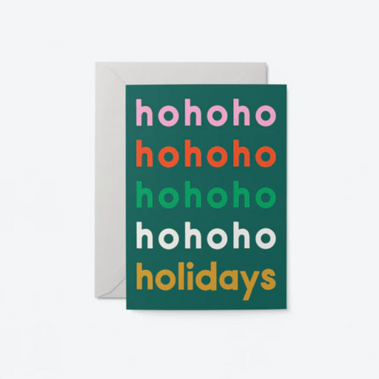 Ho Ho Ho Holiday Card