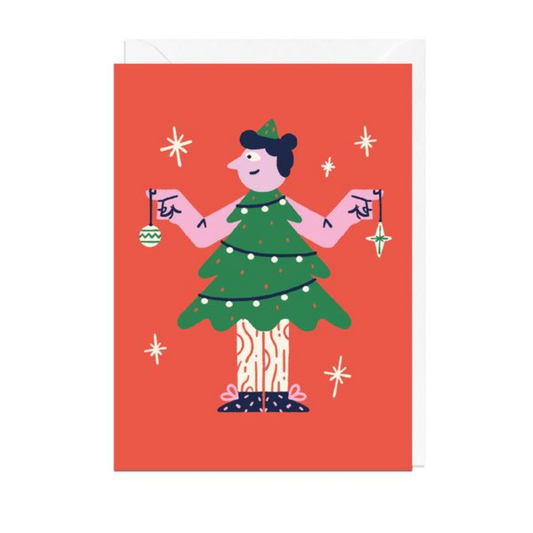 Christmas Tree Dress Card