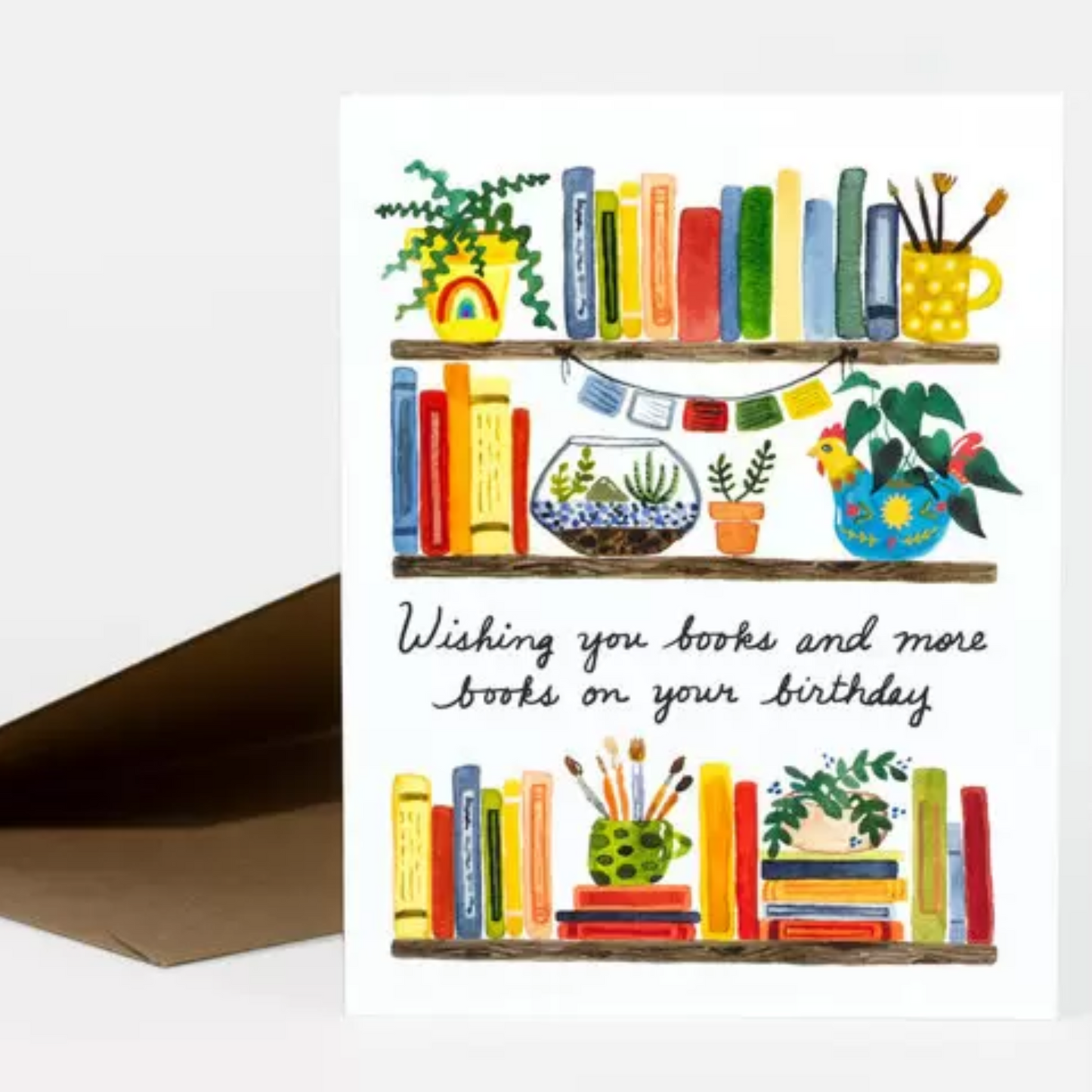 Wishing You Books On Your Birthday Card