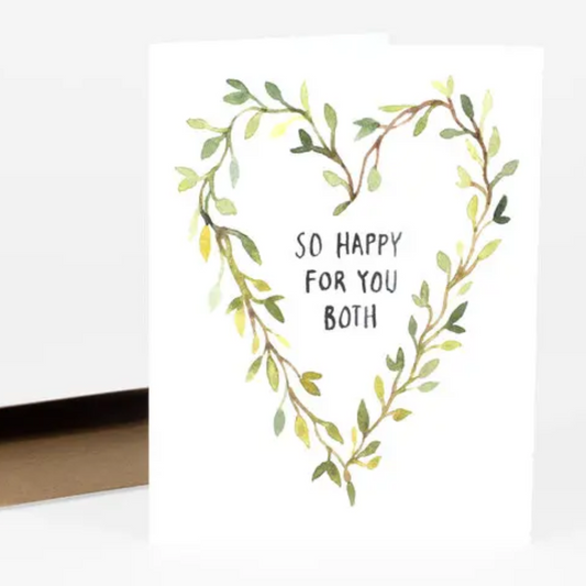 So Happy For You Both Wedding Card