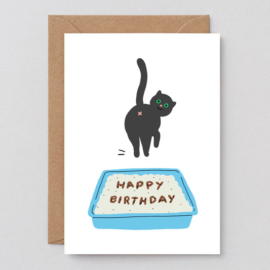 Birthday Cat Poop Card