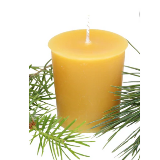 Kootenay Forest Beeswax Votive Candle