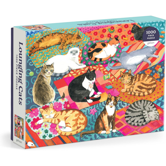 Lounging Cats 1000 Piece Puzzle