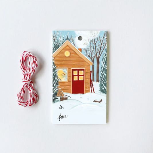 Holiday Cottage Gift Tags