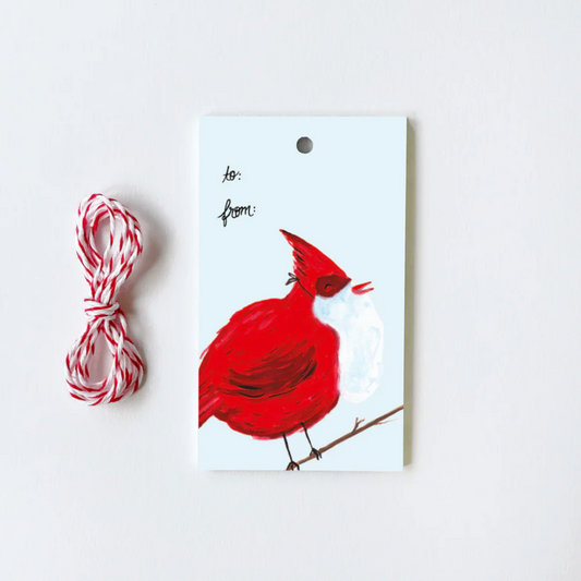 Holiday Cardinal Gift Tags