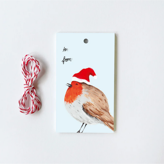 Holiday Robin Gift Tags