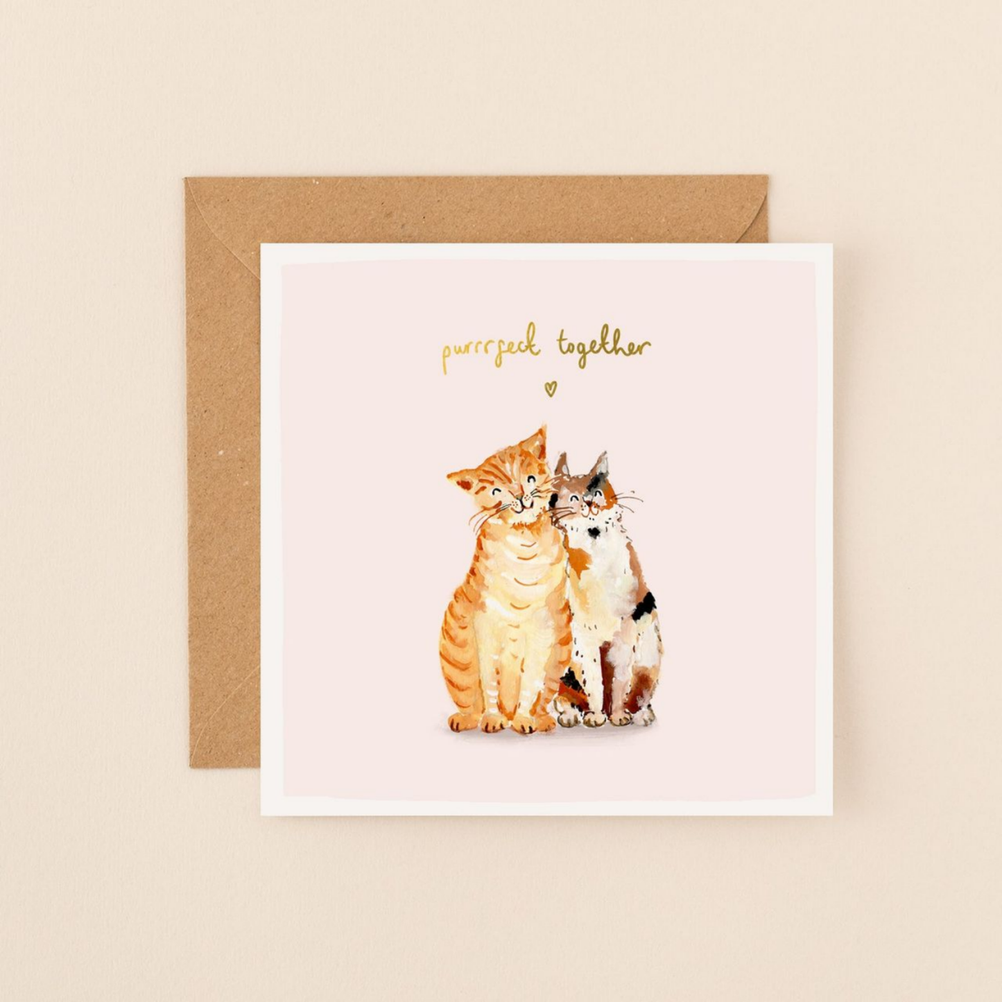 Cats Purrrfect Together Card