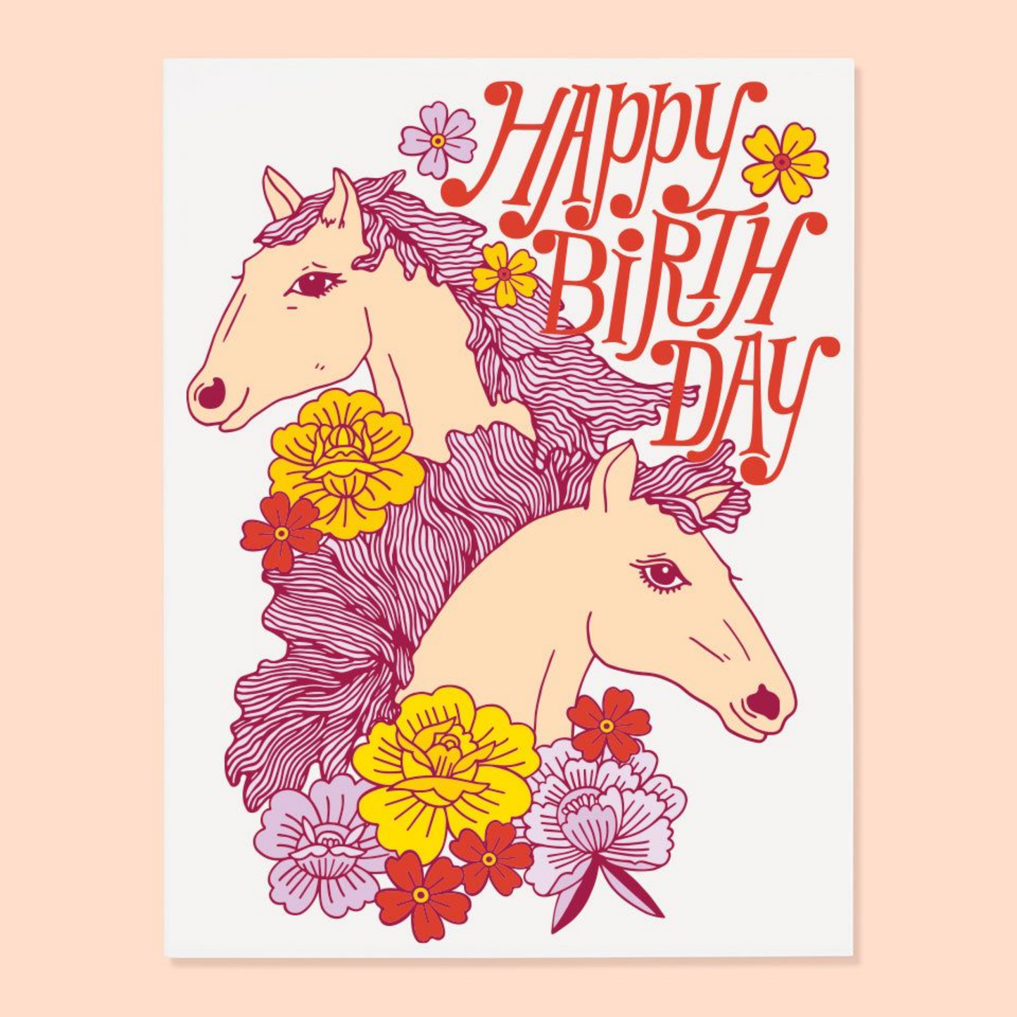 Bday Horses Card