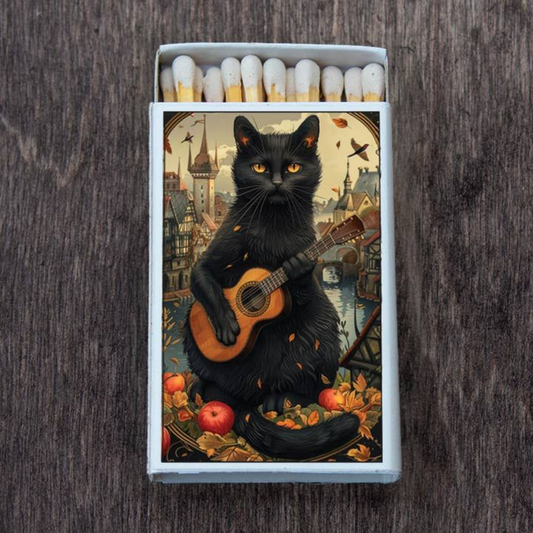 Halloween Black Cat Matches