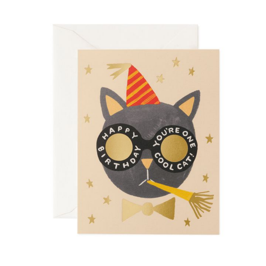 Birthday Cool Cat Card