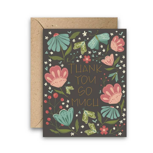 May Flowers Thank You Card