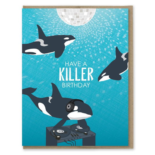 Killer Whale Birthday Card