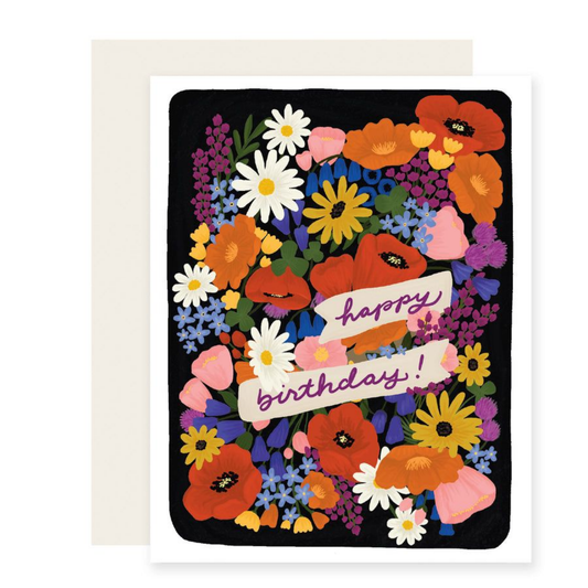 Wildflower Birthday Card